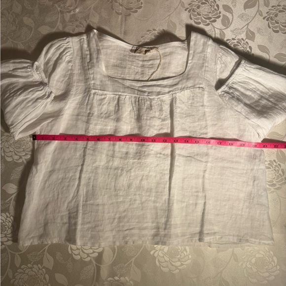 Linen White Top Size S - Picture 3 of 3